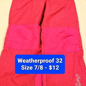 Girls snowpants Size 7/8